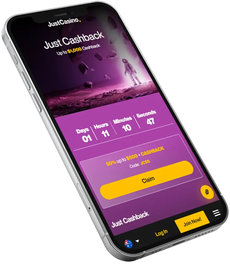 Cashback Promotion on Just Casino Mobile App