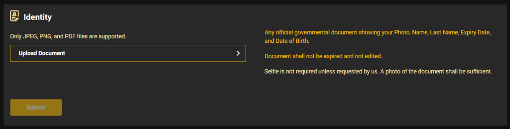 Identity Verification after Just Casino Australia Login