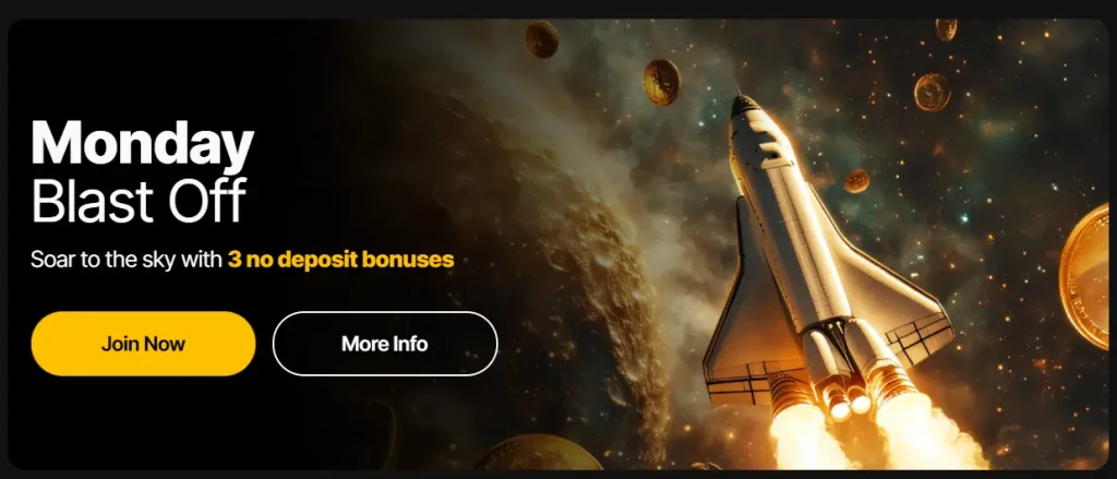 Monday Blast Off with Just Casino No Deposit Bonus